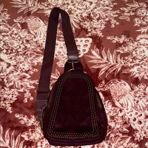 Stylish Burgundy Crossbody Bag